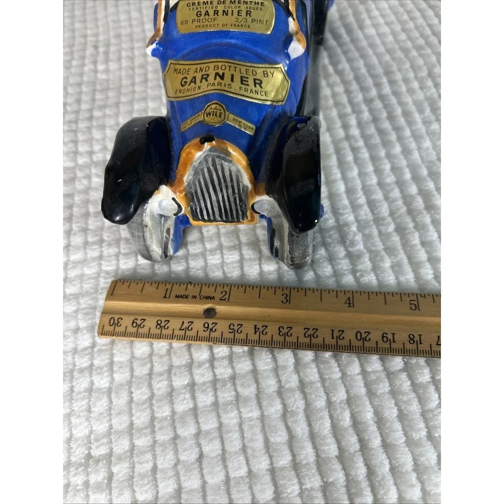 Vtg Garnier Liqueurs Decanter 1913 Fiat Roadster Collectible